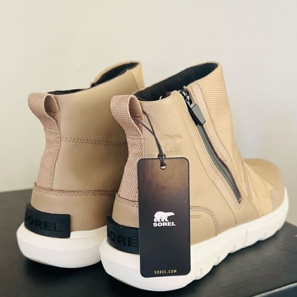 SOREL Explorer II Waterproof Bootie, Lightweight Taupe Sea Salt, Size 9.5, NWT - Picture 6 of 17